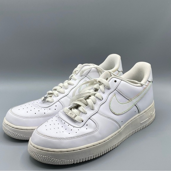Nike Other - Nike Air Force 1 Low White (has green and pink lining around the Nike sign)​